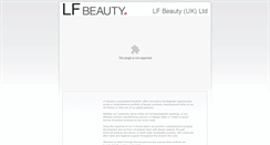 Desktop Screenshot of lfbeauty-uk.com